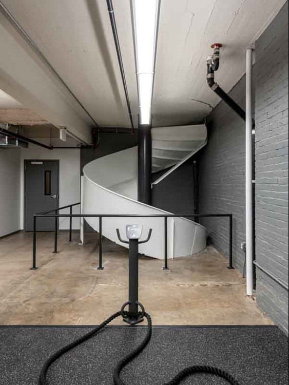 WBF interior spiral staircase