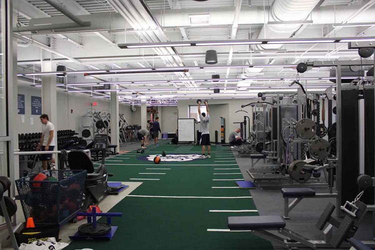 Interior weight room