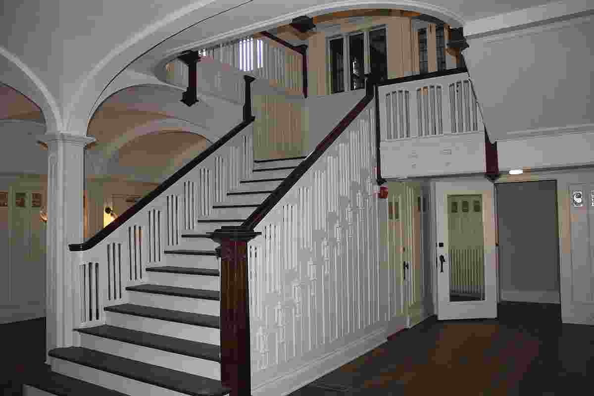 College Club interior staircase