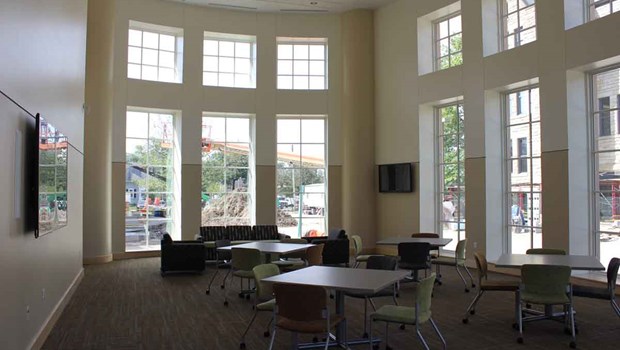 Baldwin Wallace Interior room with tall windows