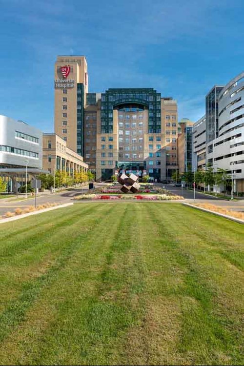 University hospital exterior